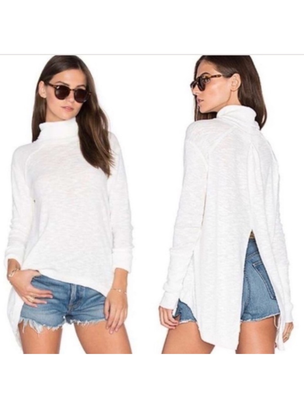 Free People We The Free Cream Turtleneck